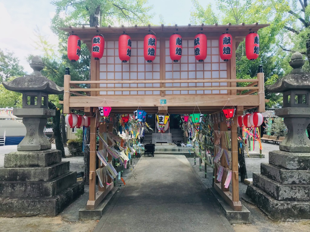 七夕イベントの短冊を七夕神社へ奉納してきました。